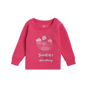 Kuchipoo Girls Full Sleeves Regular Fit Cotton T-Shirt