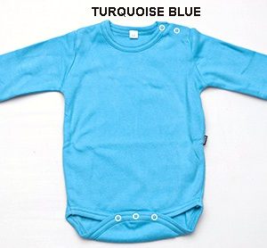 Full Sleeves Bodysuit Turquoise Blue (Premium)