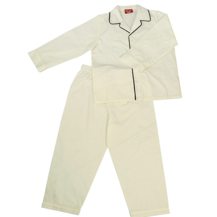 Pyjama White with Black Lining